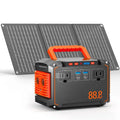 150W Peak Solar Generator with 30W Solar Panel with AC Outlet