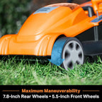 LawnMaster CLMF4817E 48V MAX Brushless Mower with 2X24V MAX 4.0Ah Battery and a Dual Charger