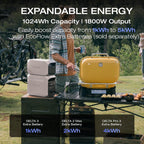EF ECOFLOW Solar Generator DELTA 3 Plus with 400W Solar Panel (2024 New)  1000W Solar Input  LFP(LiFePO4) Battery  Portable Power Station for Home Backup Power  Camping & RVs