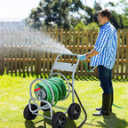 Garden Hose Reel Cart Holds 330 FT of 3/4" or 5/8�?& 400 FT of 1/2" Hose, Heavy Duty Yard Water Planting Cart