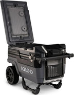 70Qt Wheeled Cooler Insulated Hard Shell Ice Chest