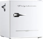 Frigidaire EFR176 Retro Compact Fridge with Chiller Mini Refrigerator with Built-in Bottle Opener for Office, Bedroom, Dorm Room or Cabin, 1.6 cu ft 16" D x 18" W x 18.5" H, Moonlight