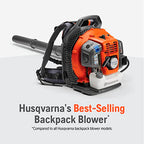 Husqvarna 150BT Gas Backpack Leaf Blower, 51cc 2.16HP, 765CFM 270MPH, Ergonomic Design