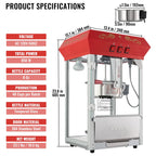 VEVOR Commercial Popcorn Machine for 48 Cups per Batch