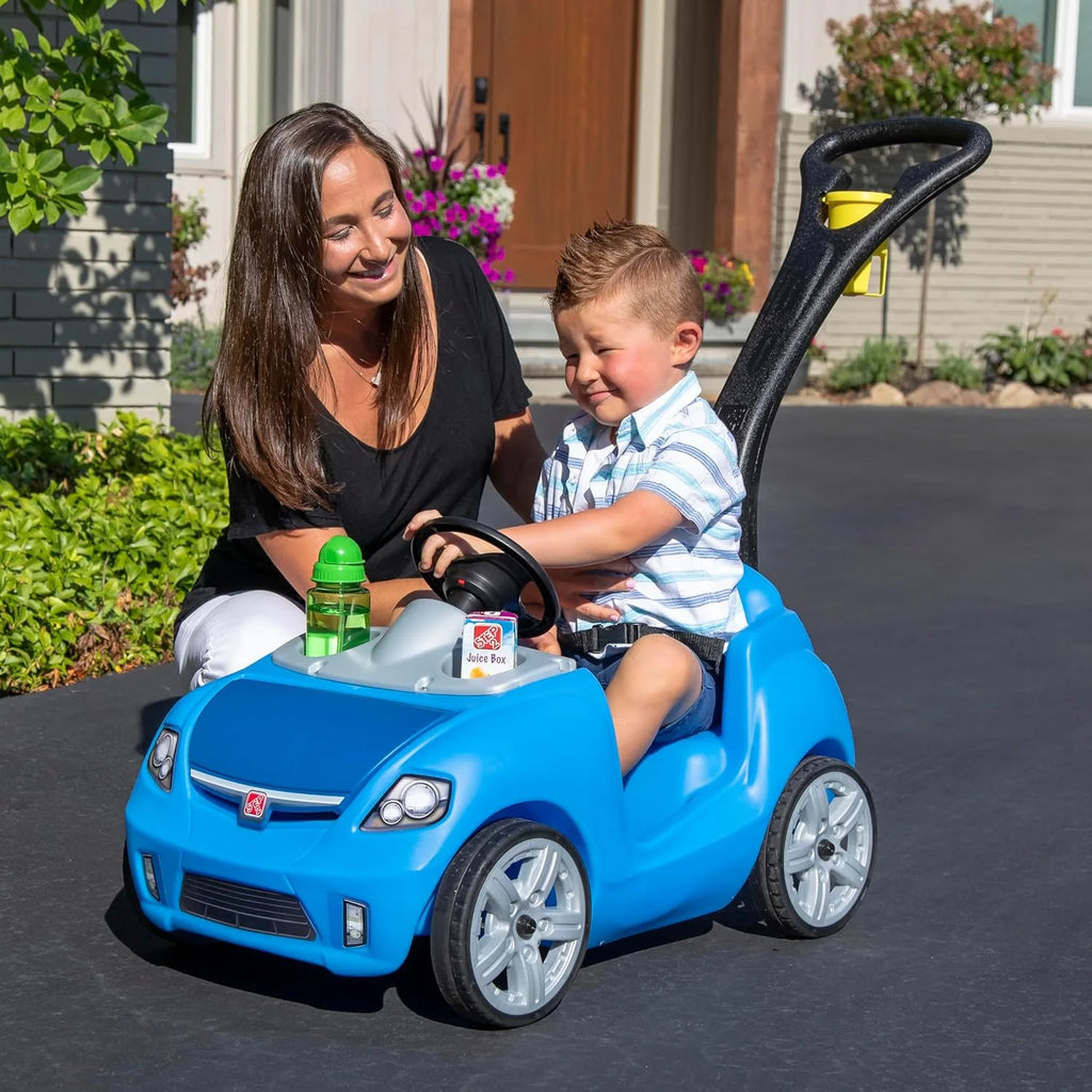 Step2 Whisper Ride II Ride On Push Toy Car, Pink �C Ride On Car with Included Seat Belt, Easy Storage and Transport, Makes a Great Stroller Alternative
