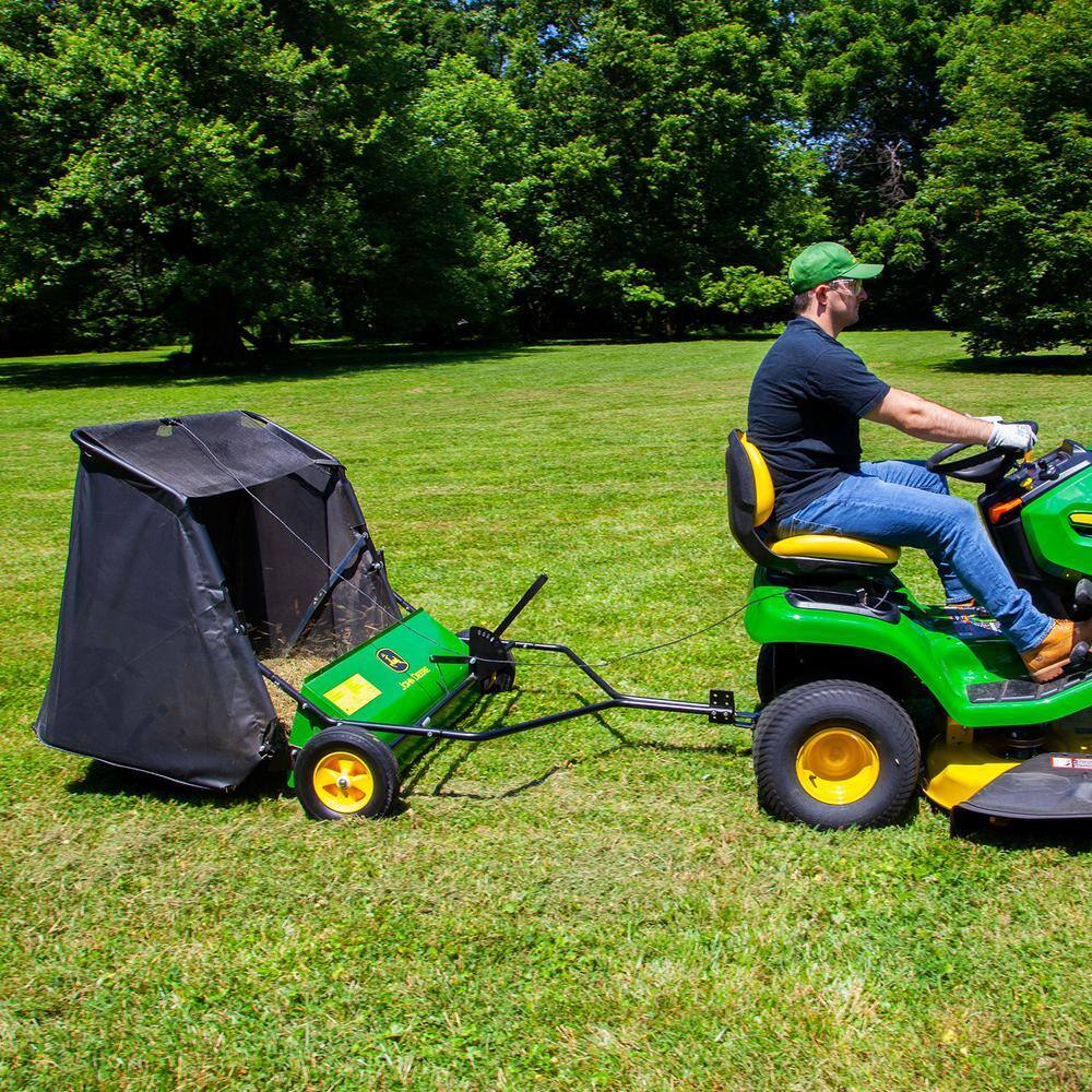 John Deere 42��� Tow-Behind Lawn Sweeper, 24 cu. ft. Capacity, Adjustable Brushes