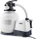 Intex Sand Filter Pump & Saltwater System for Up to 15 000 Gal Pools  Krystal Clear - Automatic Algae Control & Above-Ground Swimming Pool Cleaning
