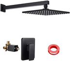 KES Black Shower Faucet Shower Valve Rain Shower