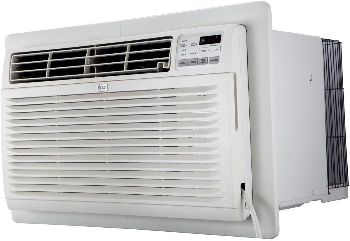 LG 10,000 BTU Through the Wall Air Conditioner, 115V, Cools up to 440 Sq. Ft. for Bedroom, Living Room, Apartment, with Remote, 3 Cool & Fan Speeds, Wall AC Unit, White