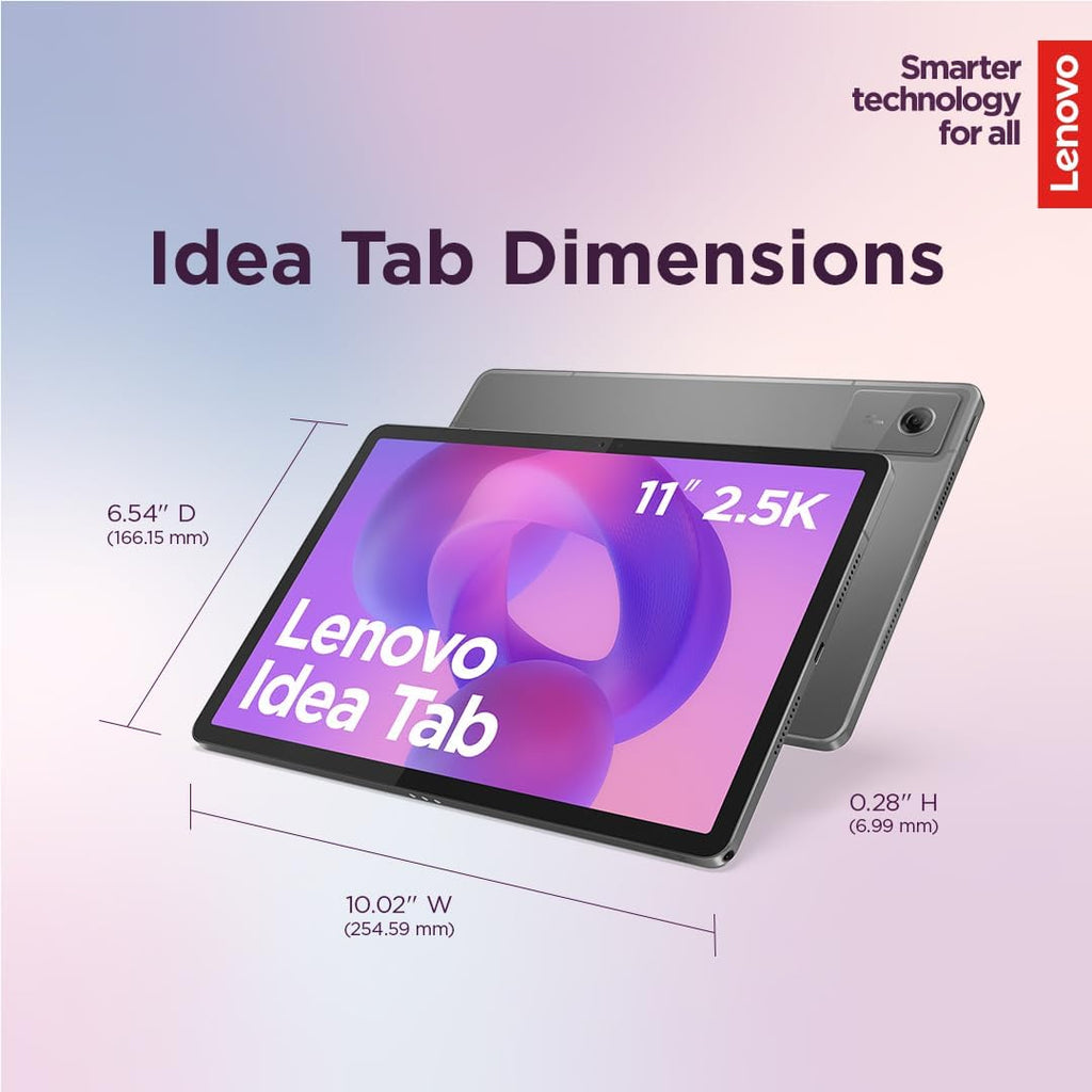 Lenovo Idea Tab - College Tablet - 11�� 2.5K IPS Touchscreen Display - 90Hz - MediaTek Dimensity 6300-4 GB Memory - 128 GB Storage - Integrated Arm Mali-G57 MC2 - Tab Pen and Folio Case