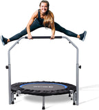 BCAN 40/48" Foldable Mini Trampoline，Workout Max Load 330lbs/440lbs