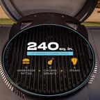 Charbroil 3-in-1 Dual Fuel Outdoor Bistro Pro Electric Grill & Griddle + Charcoal Mode BBQ  Black - 25302145