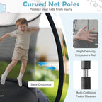 Heavy Duty Recreational Trampoline with Safety Enclosure Net