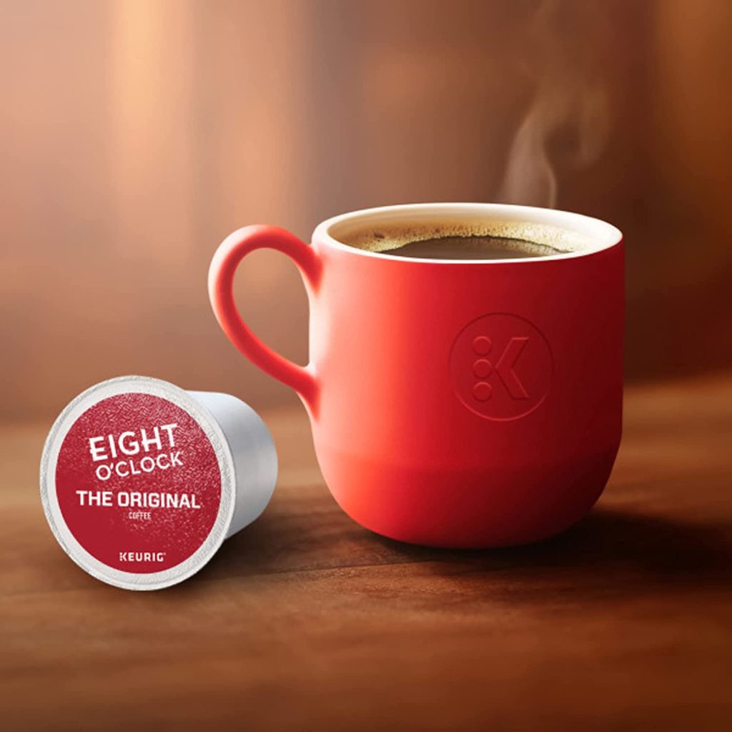 Eight O’Clock Coffee The Original Medium Roast Recyclable K-Cup Pods, 96 Count
