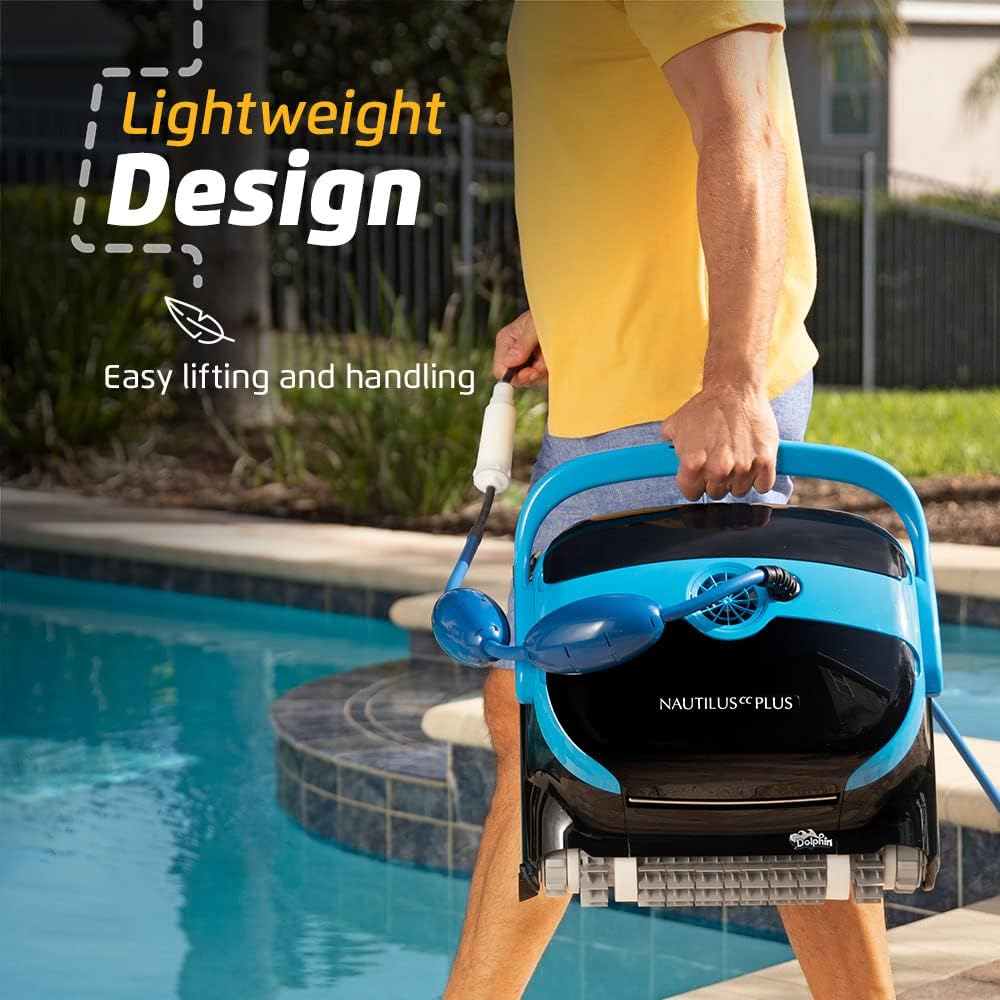 Dolphin Nautilus CC Robotic Pool Vacuum Cleaner All Pools up to 33 FT - Wall Climbing Scrubber Brush