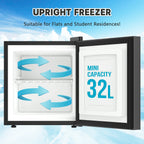 32L Mini Upright Freezer Digital Display