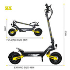 Off Road Electric Scooter for Adults, 1200W Motor Fast E Scooter, Up to 28MPH Top Speed & 20Miles Long Range, 11" Off-Road Tires, 330lbs MAX Load, Foldable