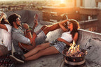 Outland Living Firebowl 870 Premium 19�� Auto-Ignition Smokeless Propane Fire Pit �C Outdoor Gas Fire Pit with Cover & Carry Kit, 58,000 BTU, Black