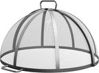 Breeo X24 Stainless Steel Spark Screen for Smokeless Fire Pits �C Hinged Access Cover for Breeo Fire Pits, Outdoor Safety Guard for Containing Sparks & Embers