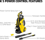Kärcher Pressure Washer  K5 Power Control  Max 2500 PSI  32 ft. Hose  2 Spray Wands - 1.55 GPM
