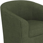Renwick Faux Leather Barrel Accent Chair for Living Room, Set of 2, Black