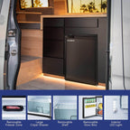12 Volt RV Refrigerator 2.3cu.ft 65L RV Fridge and Freezer