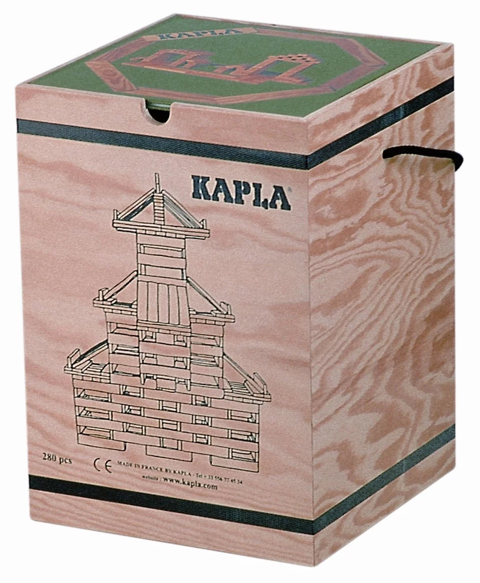 KAPLA 280 Piece Block Set With Red Advanced Animals And Architecture Book