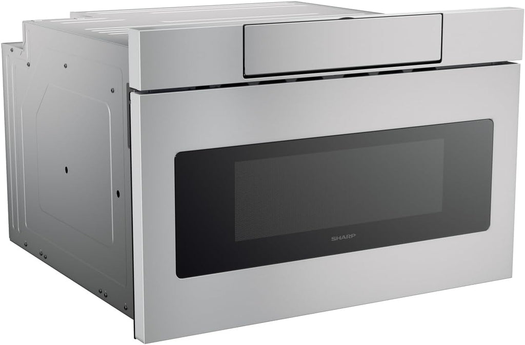 SHARP SMD2470ASY Microwave Drawer Oven, 24-inch, 1.2 Cubic Feet, 950 Watt, Concealed Control Panel with Digital LCD Display, Stainless Steel