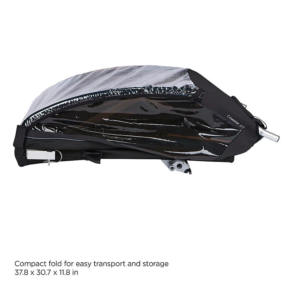2-Seat Bicycle Trailer and Stroller 鈥�Black