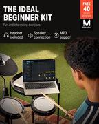 Donner DED-80 Electronic Drum Set, Electric Drum Set for Beginner with 4 Quiet Mesh Drum Pads, 2 Switch Pedal, 180+ Sounds, Throne, On-Ear Headphones, Sticks, and Melodics Lessons Included. sgtnighsdesigns