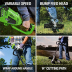40V 14  Brushless Cordless (Attachment Capable) String Trimmer, 4.0Ah Battery and Charger Included
