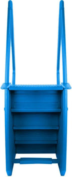 Select Anti-Slip in-Pool Steps | Gray | for Above Ground Swimming Pools | Can Mount to Decks 48" to 54" H | Safety Stairs Capacity Up to 300 lbs