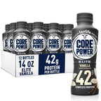 Fairlife Core Power Elite Vanilla High Protein Shake 42g, 14 Fl Oz, 12 Pack �?Workout Recovery Drink