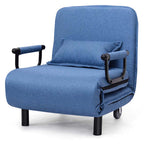 26.5" Convertible Sofa Bed Folding Arm Chair Sleeper Leisure Recliner Lounge Couch