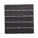 76-Pack Plastic Interlocking Deck Tiles - 68.80 Sq.Ft Outdoor Plastic Flooring Super Durable & Waterproof All-Weather Indoor/Outdoor