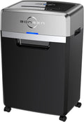 Heavy Duty Paper Shredder, 24-Sheet Cross-Cut Shredder, 40-Min Continuous Running Time, Commercial Grade Shredder for Office, 9-Gallon Big Basket, 55dB Super Quiet, P-4 High Security (S3105)