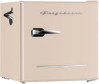 Frigidaire EFR176 Retro Compact Fridge with Chiller Mini Refrigerator with Built-in Bottle Opener for Office, Bedroom, Dorm Room or Cabin, 1.6 cu ft 16" D x 18" W x 18.5" H, Moonlight