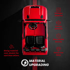 Track 7 24V Ride on Car, Licensed Silverado HD 2 Seater Electric Car for Boys Girls Age 3+, 24V Ride on Truck w/Remote Control, Music, ABC, Red