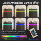 2 Set of Bedside Table 3 Drawers With LED Light
