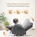 360?? Swivel Heated Recliner Massage Chair