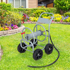 Garden Hose Reel Cart Holds 330 FT of 3/4" or 5/8�?& 400 FT of 1/2" Hose, Heavy Duty Yard Water Planting Cart
