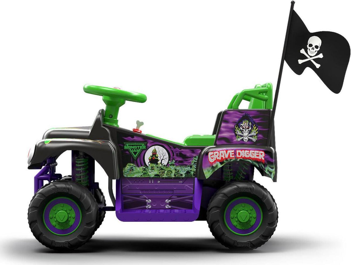 6 Volt Grave Digger Ride On Monster Truck ?with Authentic Monster Jam Graphics for Boys and Girls Ages 18-36 months