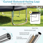 Heavy Duty Recreational Trampoline with Safety Enclosure Net