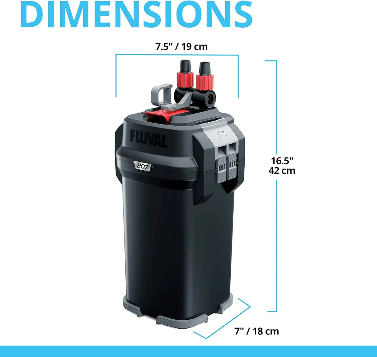 407 Perfomance Canister Filter - for Aquariums Up to 100 Gallons - Aquarium Canister Filter