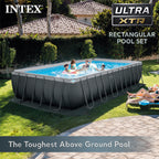 INTEX 24ft x 12ft x 52in Ultra XTR Above Ground Pool, Floats (2 Pack), & Inflatable Cooler