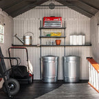 8 ft. W x 12.5 ft. D Plastic Storage Shed