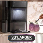 GE Profile Opal 2.0 XL with 1 Gallon Tank, Chewable Crunchable Countertop Nugget Ice Maker, Scoop included, 38 lbs in 24 hours, Pellet Ice Machine with WiFi & Smart Connected, Stainless Steel