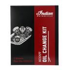 Indian Motorcycle Scout Oil Change Kit with Full Synthetic 15W-60 Motor Oil, 4 Quarts, 2 Washers
