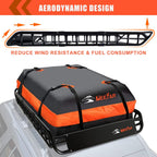 Folding hitch mounted cargo basket 60" With hook stabilizer, net and straps