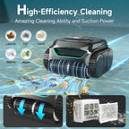 (2026 Upgraded) WYBOT C2 Cordless Robotic Pool Cleaner  Dual Filtration  Wall Climbing & Waterline Cleaning  App Scheduling  Smart Navigation  Pool Vacuum for Inground/Above Ground Pools-2152 Sq.ft